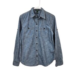 LRL Ralph Lauren Men's Classic Chambray Pocket Workshirt - XS